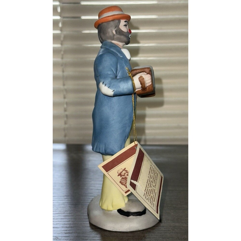 Emmett Kelly Jr. Collection Vintage Clown With Accordion Figurine Flambro 1984 - Picture 4 of 11